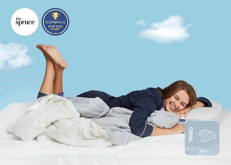 Duck down duvets for a more budget - friendly yet cozy optionSuperSilk™ Silk-filled All-Season Duvet Duck down duvets for a more budget - friendly yet cozy optionSuperSilk™ Silk-filled All-Season Duvet