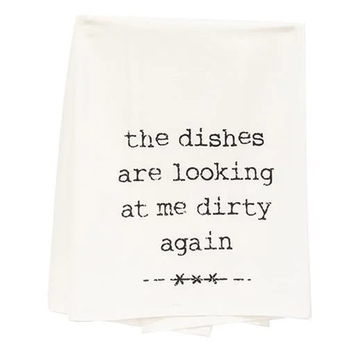 Bed skirts with a metallic thread for a touch of glamourThe Dishes Are Looking At Me Dirty Again Dish Towel Bed skirts with a metallic thread for a touch of glamourThe Dishes Are Looking At Me Dirty Again Dish Towel