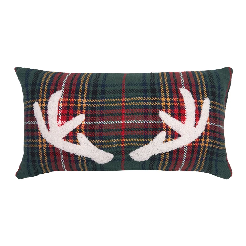 Firm Pillows for Side SleepersGreen Lennox Antlers Pillow