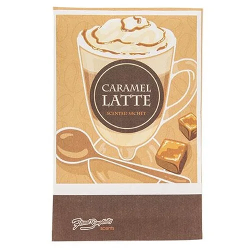 Bed skirts with a modern art - inspired printCaramel Latte Sachet