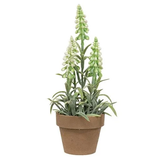 Bed skirts with a modern minimalist designPotted Mountain Bells White