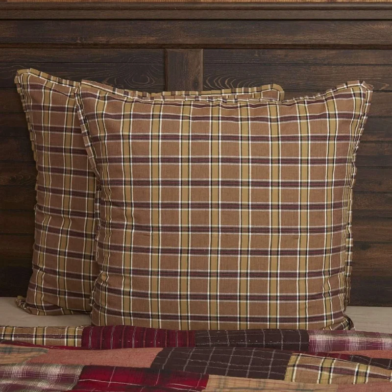 Plush Pillows for a Cozy BedWyatt Fabric Euro Sham 26x26 VHC Brands