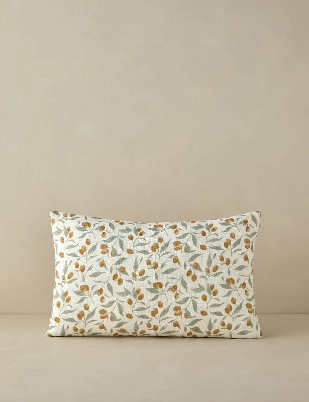Silk Pillows for Smooth Skin and HairKumquats Linen Pillow by Rylee + Cru
