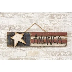Bed skirts with a damask pattern for an elegant lookLath "America" Flag w/Wood Star 2ft