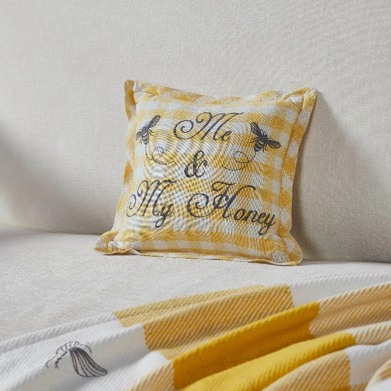 Decorative Pillows for Living Room MakeoverBuzzy Bees Me & My Honey Pillow