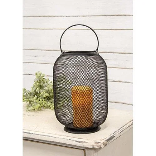 Bed skirts with a Christmas - themed patternBlack Wire Mesh Lantern