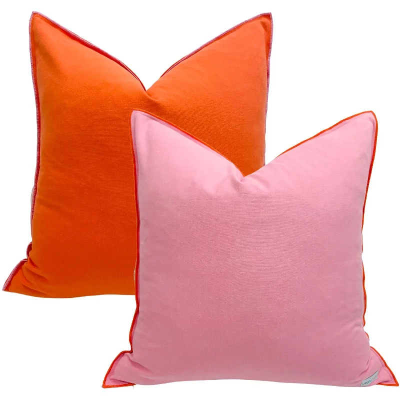Bamboo - charcoal - filled duvets to absorb odors and regulate temperaturePink/Orange Two-Toned 22x22 Decorative Pillow