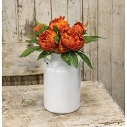 Bed skirts with a satin finish for a shiny appearancePersimmon Peonies Bundle