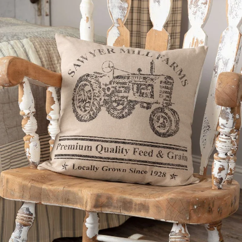 Orthopedic Pillows for Back Pain ReliefSawyer Mill Charcoal Tractor Pillow Charcoal 18"