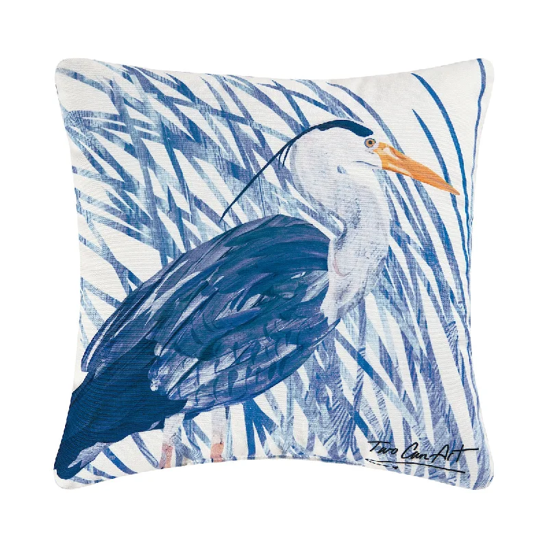 Silk Pillows for Smooth Skin and HairBlue Heron Pillow