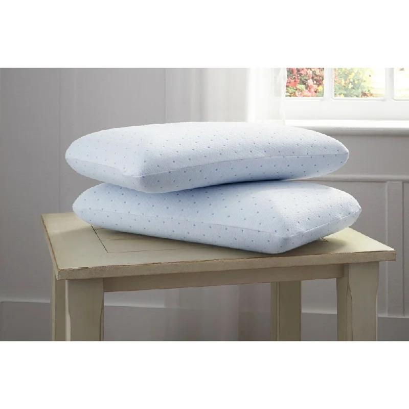 Memory Foam Pillows for Neck SupportArctic Sleep Cool-Blue Gel Memory Foam Bed Pillow