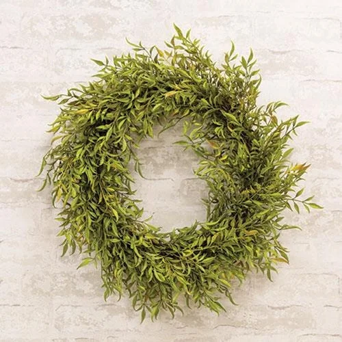 Queen - size bed skirts with ruffled edgesGreen Smilax Wreath