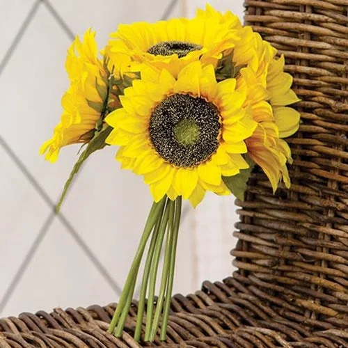Bed skirts with a lace trim for a romantic touchYellow Sunflowers Bouquet
