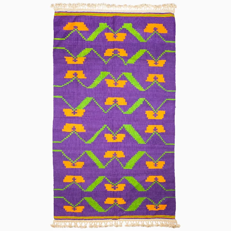 Square Pillows for Modern Home DecorPurple Orange Murmur Rug