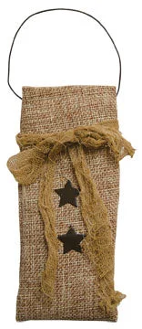 Bed skirts with a tropical print for a vacation - inspired feelStar Burlap Bag 6"