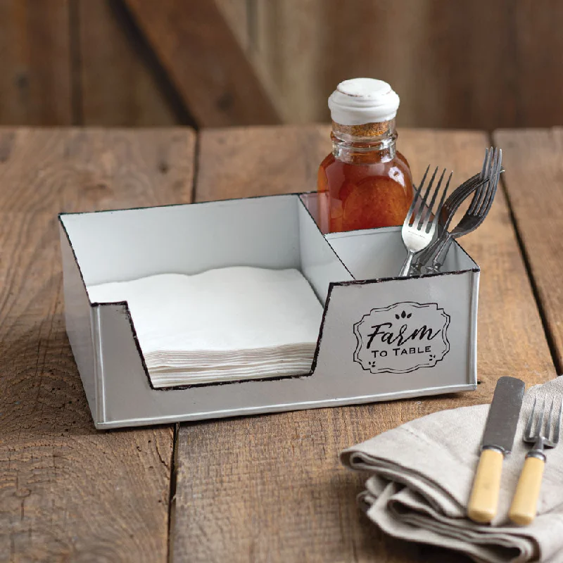 Bed skirts with a child - friendly printFarm to Table Napkin Caddy