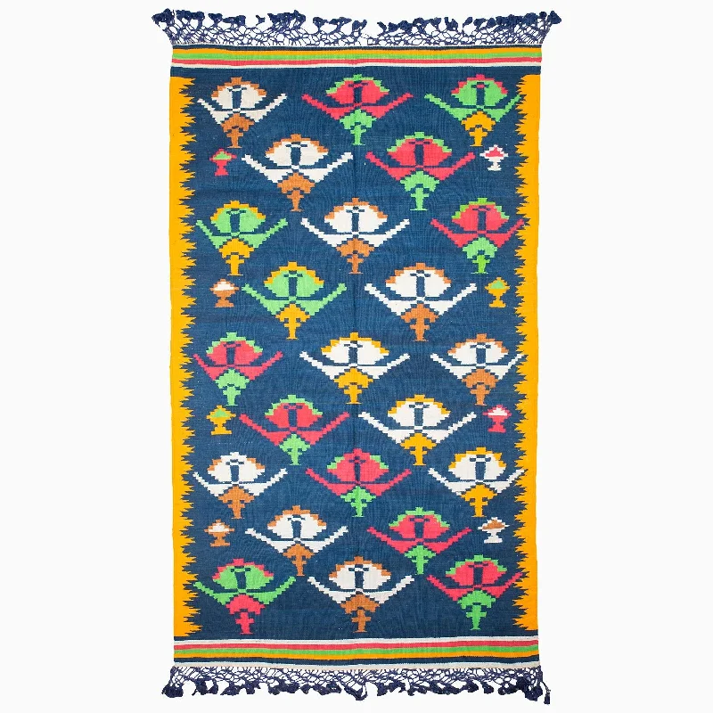 Velvet Pillows for a Touch of EleganceFlower Dance Rug