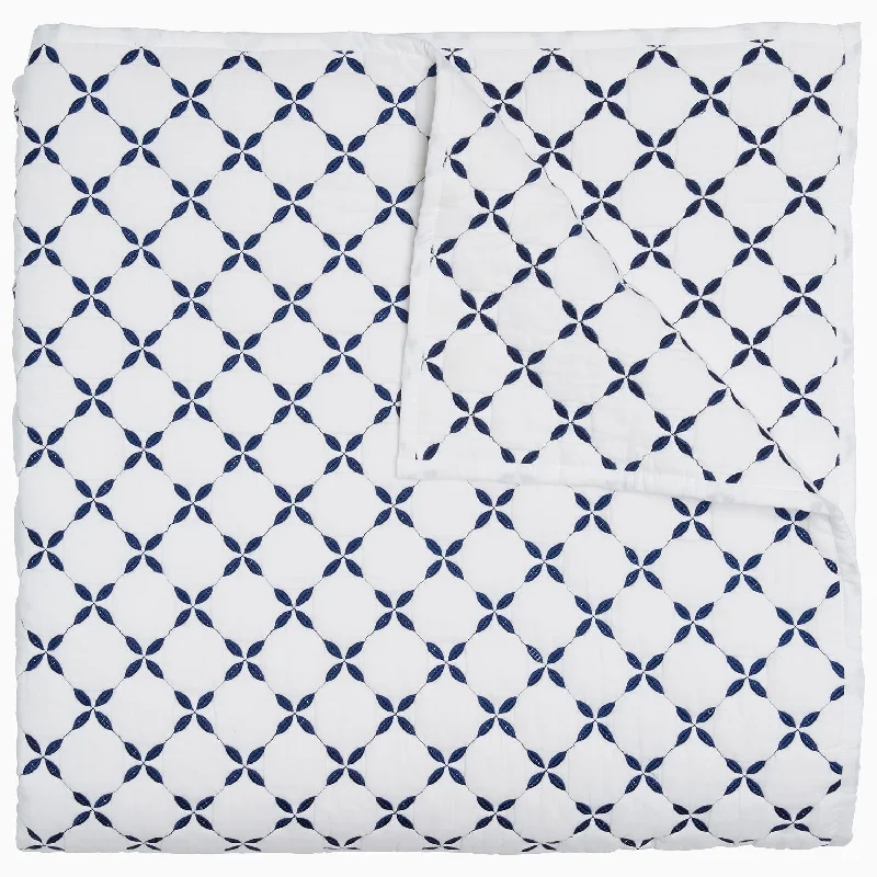 Silk Pillows for Smooth Skin and HairLayla Indigo Quilt