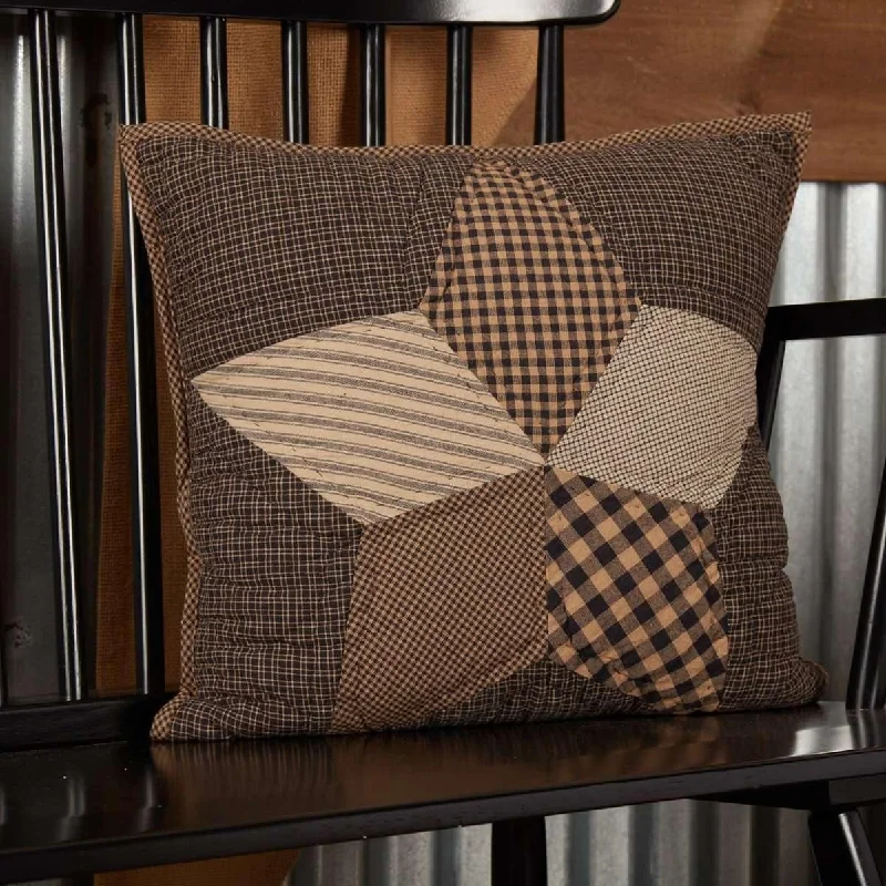 Velvet Pillows for a Touch of EleganceFarmhouse Star Pillow Quilted 16x16