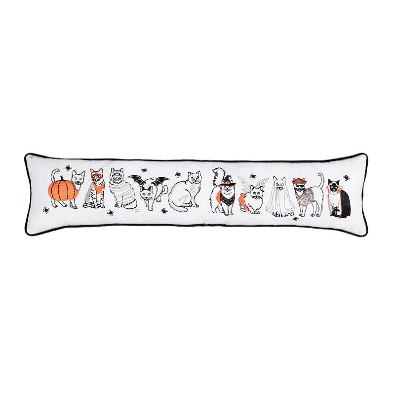 Bolster Pillows for Sofa DecorationHalloween Cats Pillow