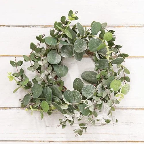 Bed skirts with a geometric cut - out designSnowy Eucalyptus Candle Ring