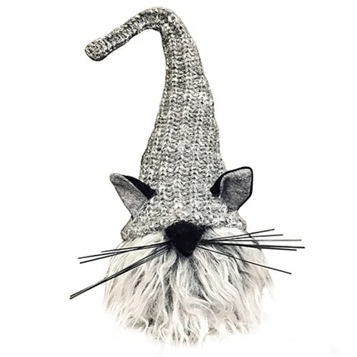 Velvet bed skirts for a luxurious and elegant appearancePlush Gray Furry Cat Gnome
