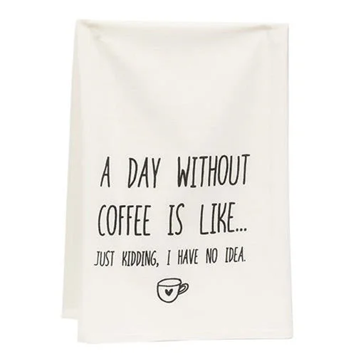 King - size bed skirts in solid colorsA Day Without Coffee Is Like Dish Towel