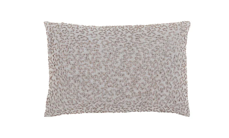 Latex mattresses with natural bounce and breathabilityEliza Gray Beaded Pillow
