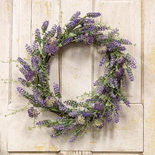 Bed skirts with a flannel material for a cozy winter optionLavender Herb Wreath