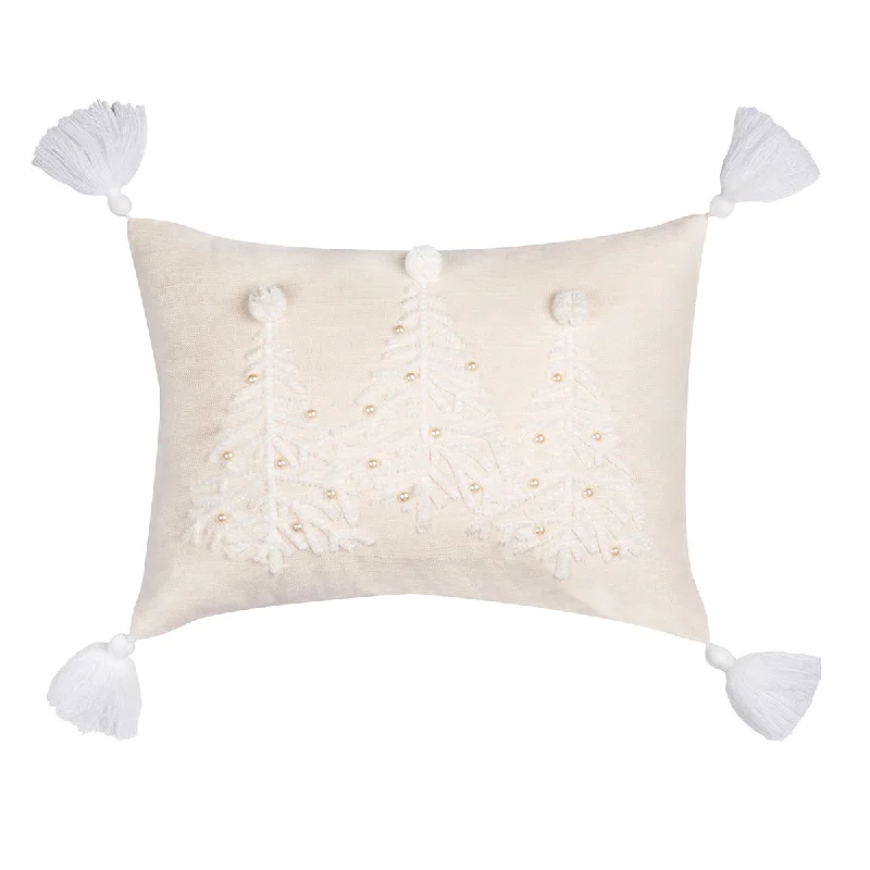 Down Alternative Pillows for Ethical ChoicesEmbellished Trees Pillow
