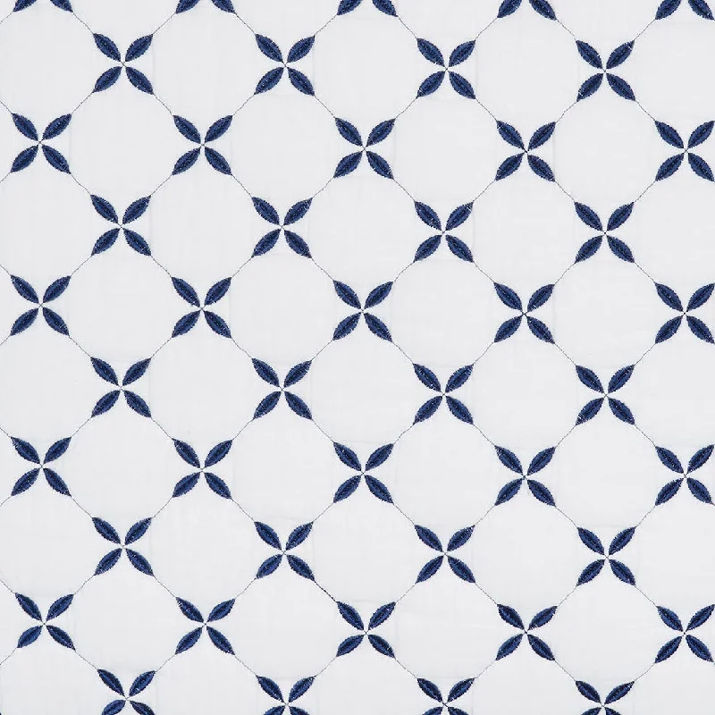 Adjustable Pillows for Customized ComfortLayla Indigo Quilt Swatch