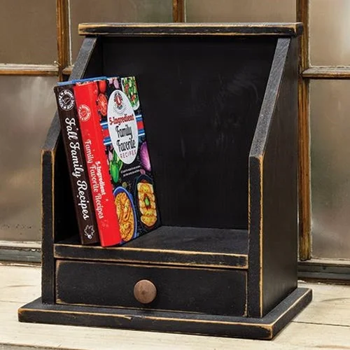 Bed skirts with a child - friendly printCookbook Cubby Black