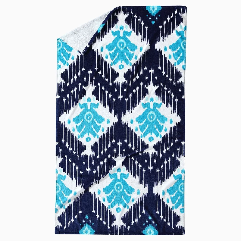 Soft and Fluffy Pillows for Bedroom ComfortSashpura Indigo Beach Towel