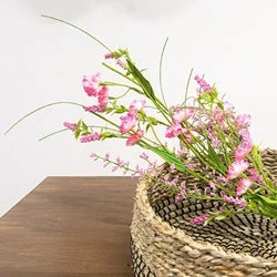 Bed skirts with a modern minimalist designWispy Spring Blossom Spray Pink