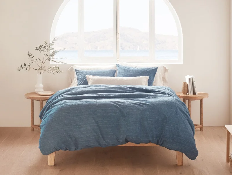 Velvet Pillows for a Touch of ElegancePrecita Organic Duvet Cover and Shams - Renewed