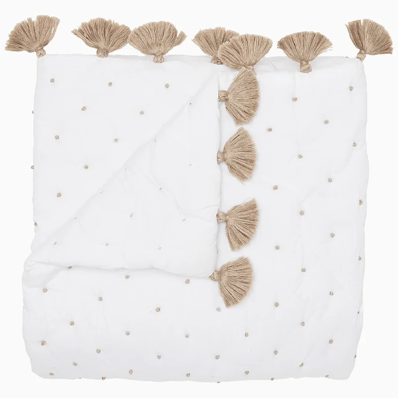 Square Pillows for Modern Home DecorFrench Knot Sand Throw
