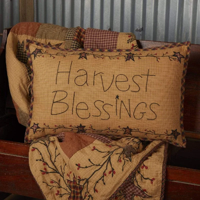 Velvet Pillows for a Touch of EleganceHeritage Farms Harvest Blessings Pillow