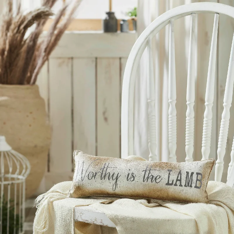 Back Support Pillows for Office ChairsCelebrate Grace Worthy Is The Lamb Pillow