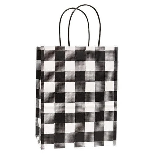 Bed skirts with a multi - colored patternBlack & White Buffalo Check Gift Bag Medium Bed skirts with a multi - colored patternBlack & White Buffalo Check Gift Bag Medium