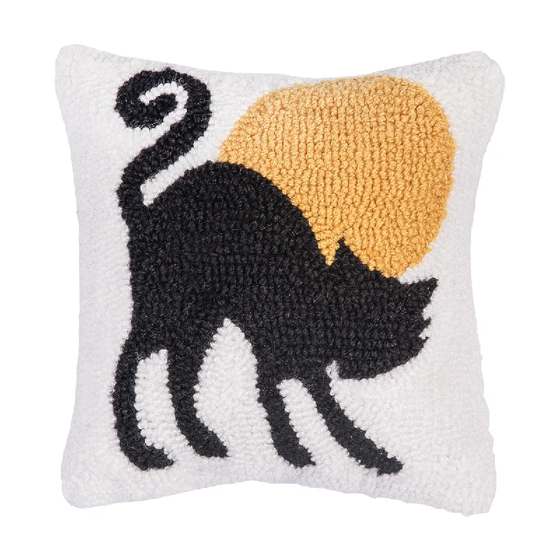 Firm Pillows for Side SleepersBlack Cat Moonlight Hooked Mini Pillow