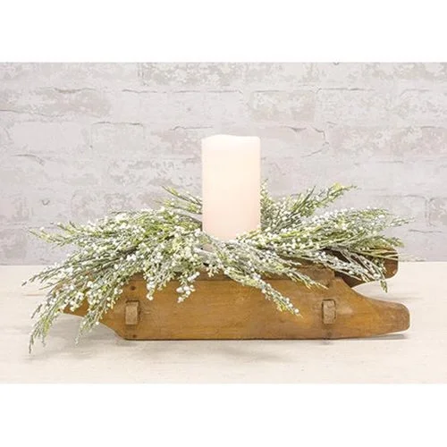 Bed skirts with a shabby - chic styleFrost Berry Centerpiece 23"