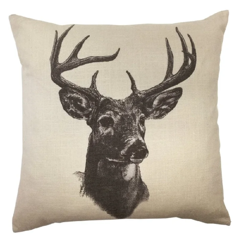 Cooling Pillows for Hot SleepersWhitetail Deer Linen Print Pillow