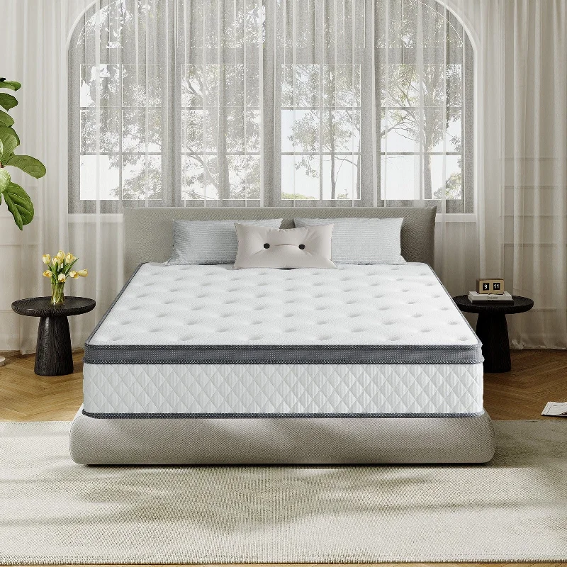 Latex mattresses with natural bounce and breathabilityIFLUOUS 12 in. Plush Hybrid Memory Foam Mattress with CertiPUR-US and Oeko-TEX , Featuring Bamboo Charcoal Absorption.