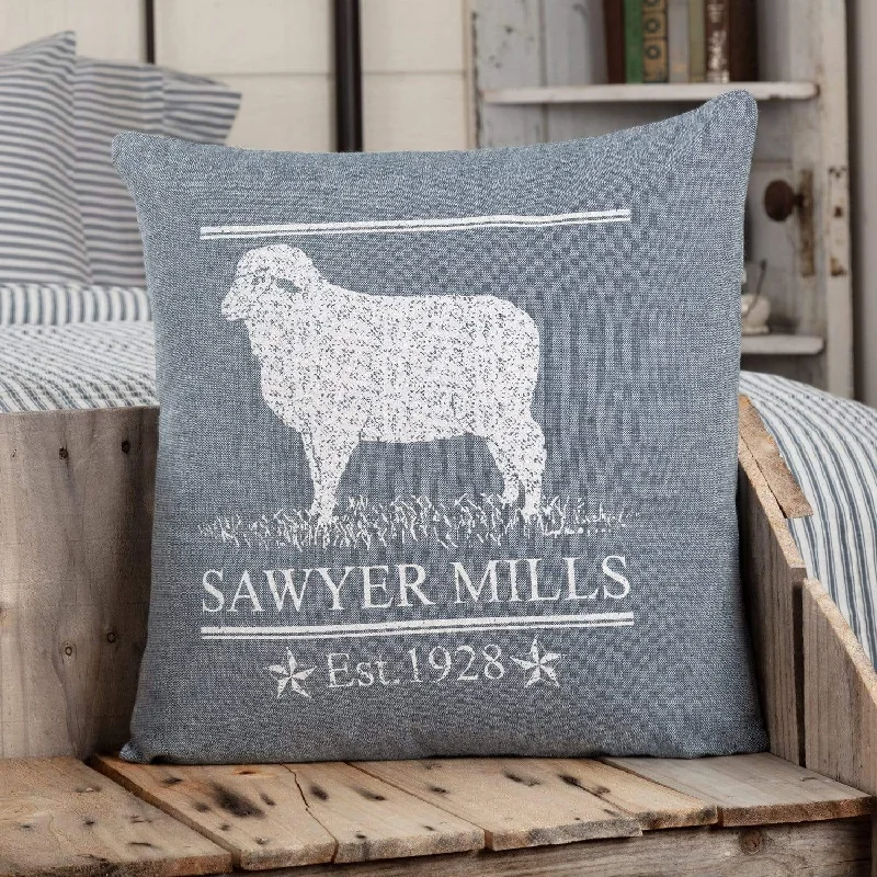 Silk Pillows for Smooth Skin and HairSawyer Mill Blue Lamb Pillow