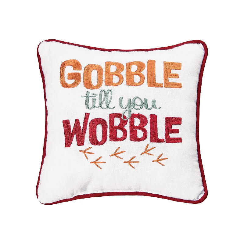 Silk Pillows for Smooth Skin and HairGobble Til You Wobble Mini Pillow