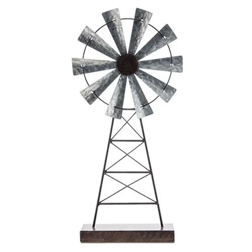 Bed skirts with a soft fleece lining for added comfortRustic Windmill Stand