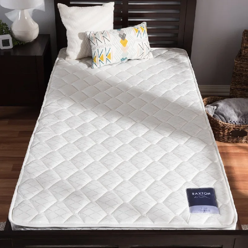Bamboo - charcoal infused mattresses for odor absorptionTwin Size Spring Mattress by Baxton Studio