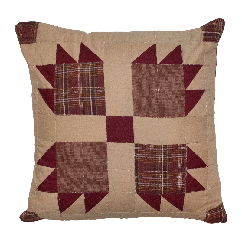 Cotton Pillows for Natural ComfortBurgundy Bear's Paw Pillow