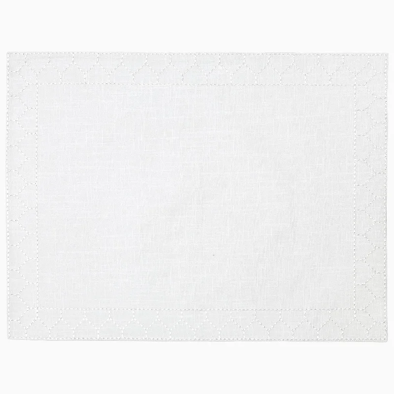 Memory Foam Pillows for Neck SupportStitched White Placemat