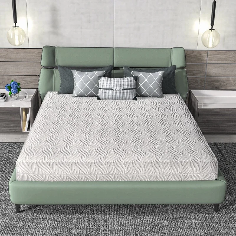 Gel - infused memory foam mattresses for cooler sleep10 in. White Memory Foam Mattress Bed in a Box Gel - infused memory foam mattresses for cooler sleep10 in. White Memory Foam Mattress Bed in a Box
